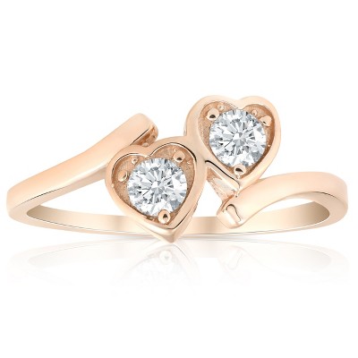 Simple Rose Gold Promise Rings 2024