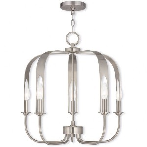 Livex Lighting Addison 4 - Light Chandelier in  Brushed Nickel - 1 of 2