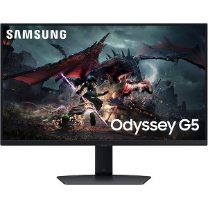 Manufacturer Refurbished Samsung Odyssey G50D 27" 1440p HDR 180 Hz Gaming Monitor, Black - 1 of 1