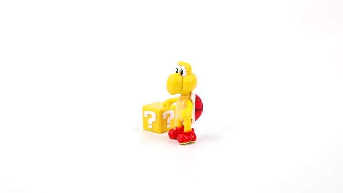 Nintendo Super Mario Red Koopa Troopa with Question Block Action Figure, 2 of 8, play video
