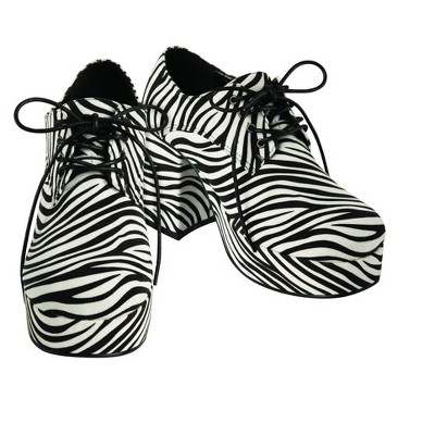 zebra platform shoes