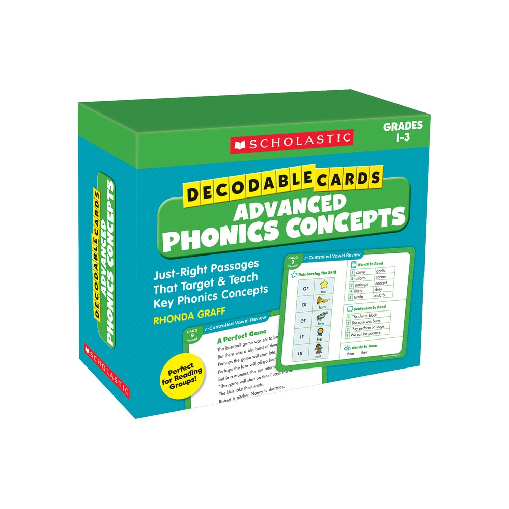 Decodable Cards: Advanced Phonics Concepts - by Rhonda Graff (Mixed Media Product)