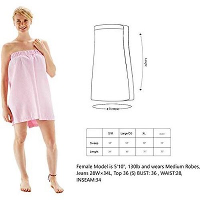 Navy Blue Lightweight Cotton Blend Waffle Bath Wrap