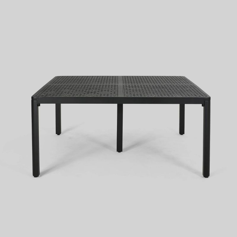 Tahoe Square Aluminum Modern Woven Accents Dining Table - Christopher Knight Home
, 1 of 6
