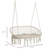 PAGED 2-Person Hammock Chair with Soft Cushion and Metal Frame,Hammock Swing Chair for Patio Backyard,Garden - 3 of 4