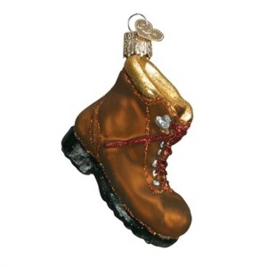 Old World Christmas Glass Blown Ornament for Christmas Tree, Hiking Boot - 1 of 4