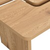 FONTOI End Table Modern Rectangular Wood Coffee Table Detachable L Shape Accent Table for Dining Room and Living Space, Oak, 47.24"*23.62"*17.72" - 4 of 4