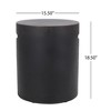 Maggift Patio End Tables Accent Side End Table for Outdoor and Indoor, Garden, Backyard Use, Special Design, Brown, 15.5"*15.5"*18.5" - 2 of 4