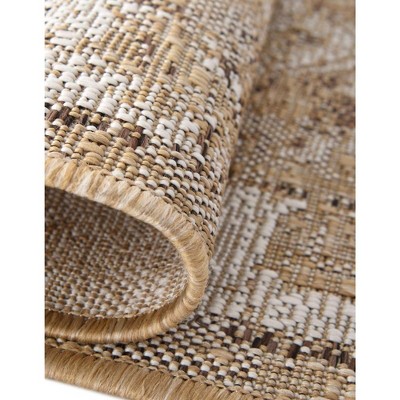 Valeria Brown and Ivory Rectangular Outdoor Area Rug