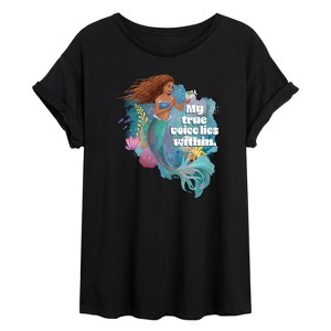Women's - Disney - True Voice Lies Within Oversized Graphic T-Shirt - 1 of 4