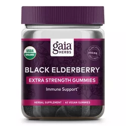 Gaia Herbs Extra Strength Immunity Elderberry Gummies - 40ct