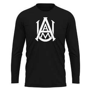Alabama A&M University Adult Sport Long Sleeve Primary Logo, Athletic Heather - 1 of 4