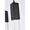 Elegant Lighting Weston 5 - Light Pendant in  Black - 3 of 4