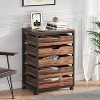 Tribesigns 5-Drawer Chest of Storage Cabinet, Wood Storage Cabinet with Wheels - 2 of 4
