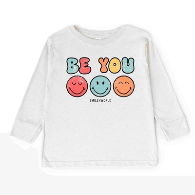 The Juniper Shop SmileyWorld Be You Groovy Toddler Long Sleeve Tee