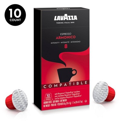 Photo 1 of  Lavazza Espresso Capsules Compatible with Nespresso Original Machines Variety Pack (Pack of 60) ,Value Pack, Blended and roasted in Italy, 6 Packs of 10 single serve Nespresso pods
exp  5/3/2022