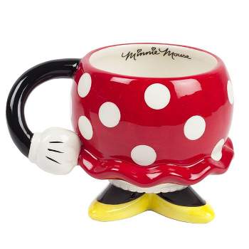 Fashion Accessory Bazaar LLC Disney Minnie Mouse Red Rock the Dots Molded Mug with Arm