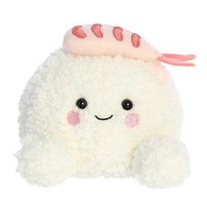 Aurora Mini Ebi Shrimp Sushi Palm Pals Adorable Stuffed Animal White 4" - 1 of 4