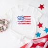 Simply Sage Market Watercolor Flag Coquette Short Sleeve Tee - 3 of 4