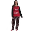 #FollowMe Matching Christmas Pajamas for Family, Couples & Pets  Festive Candy Cane Print Sleepwear - 2 of 4