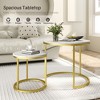 23" Nesting Coffee Tables Set of 2, Round Coffee Table for Living Room, Bedroom - 2 of 4