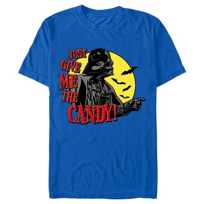 Men's Star Wars Halloween Darth Vader Just Give Me The Candy T-shirt ...