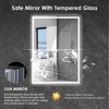 CSBDHome LED Lighted Aluminum Bathroom Mirror Cabinet with Adjustable Shelves, Demister, and IP44 Waterproof Rating - 4 of 4