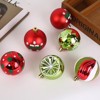 20 PCS  Multiple Colors Christmas Ball Ornaments, Shatterproof 2.36 in Plastic Hanging Balls for Xmas Tree, Holiday Party & Home Decor - 3 of 4