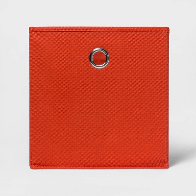 11" Fabric Cube Storage Bin Red - Room Essentials™