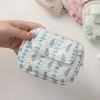 Anna-Kaci Women's Quilted Floral Coin Purse - Small Lightweight Cosmetic Bag with Zipper and Snap Pocket - 3 of 3
