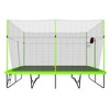 UNISOAR 10ft *17ft Rectangule Trampoline with Green Fabric Black Powder-coated Galvanized Steel Tubes with Basketball Hoop System Advanced Ladder - 4 of 4