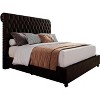 AMERLIFE Upholstered Platform Bed with 52.8'' Tall Sleigh Headboard - 2 of 4