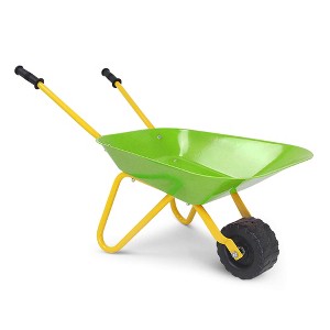 Costway Steel Wheelbarrow for Kids Red/Green/Light Green - 1 of 4