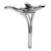 Slickblue Polished Stainless Steel Ring with Clear CZ Animal Center Stone for Women, Size 5-10 - 4 of 4