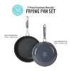Martha Stewart Lockton 2pc (10" and 12") Frying Pan Set Gray: Aluminum Nonstick Cookware, Smooth Surface & Gas Compatible - 3 of 4
