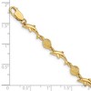 Black Bow Jewelry 14k Yellow Gold Dolphin and Shell Bracelet - 7 Inch - 3 of 4
