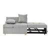 VYNXARIA Convertible Sleeper Sofa Chair Adjustable Backrest Recliner,Modern Linen Fabric for Living Room for Tight Spaces - 4 of 4