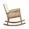 CAVINAS Rocking Chair with Padded Cushion Accent Chair Glider Rocker Chair with Armrest for Bedroom, Living Room - 3 of 4