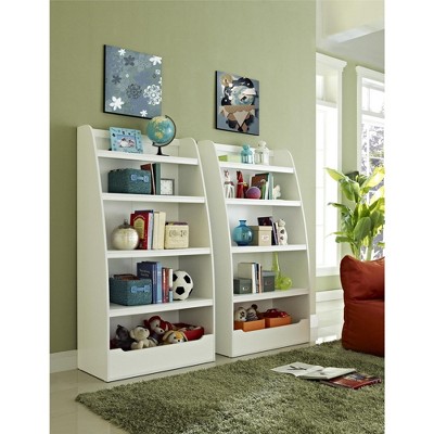 Mia White Composite Kids' 4-Shelf Bookcase