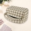 Unique Bargains Women's Plaid Handheld Cosmetic Bag 1 Pc - 2 of 3