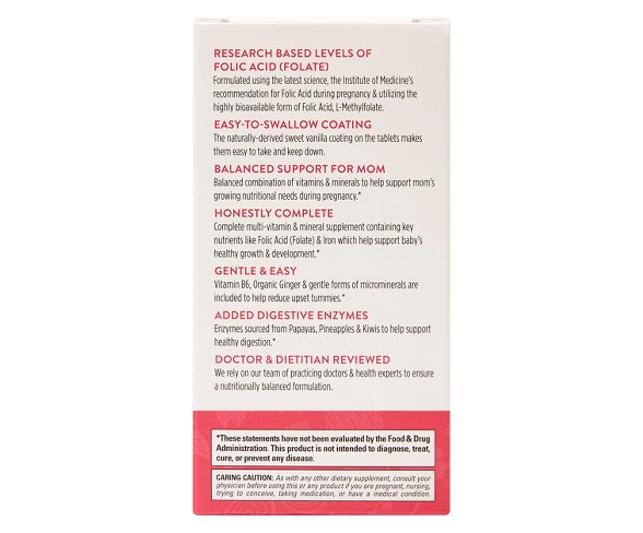 Honest Company Prenatal Once Daily Complete Multivitamin Tablets - 30ct