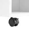 NicBex Multifunctional Hall Tree with Storage Cabinet 4 in 1 Coat Rack with Removable Bench, 6 Wheels, 7 Hooks for Hallway, Living Room - 4 of 4