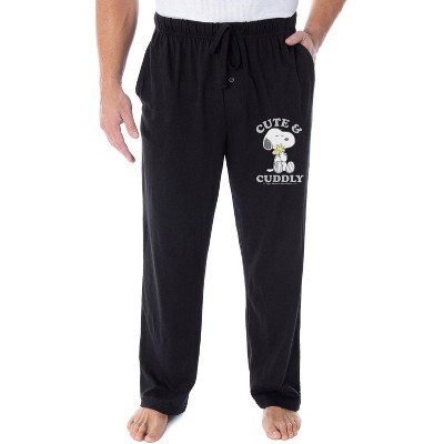 Peanuts Women's Snoopy And Woodstock Allover Print Smooth Fleece Pajama  Pants MD