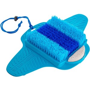 5 Star Super Deals Shower Foot Scrubber Cleaner With Pumice Stone - Non Slip Suction Cup - Smooths, Exfoliates & Massages your Feet Without Bending - 1 of 4