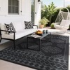 Large Outdoor Plastic Straw Rug Waterproof Patio Rug with Stakes, Foldable Portable Camping Mat - 3 of 4