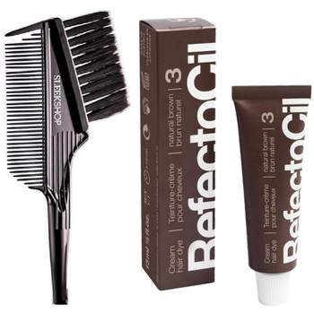 Refectocil Cream Hair Color (w/ Sleekshop 3-in-1 Combo Tint Brush/Comb) Refecto Cil