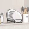 LunaLulinlk Heavy Duty Metal 2-Tier Vertical Plate Rack - 4 of 4