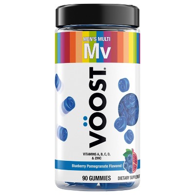 VÖOST Men's Multivitamin Gummies, Blueberry Pomegranate Flavor, 90 Count