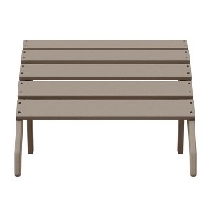 WestinTrends Dylan Outdoor Patio HDPE Adirondack Ottoman Footrest - 1 of 4