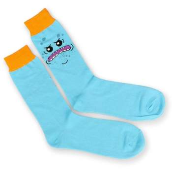 Hypnotic Socks Rick and Morty collectibles | Toynk Toys Rick & Morty Mr. Meeseeks Crew Socks